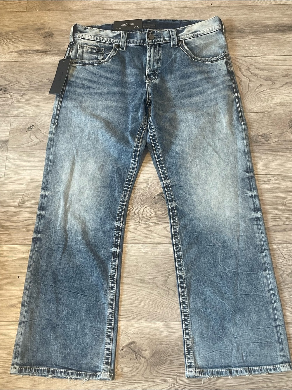 Silver Jeans Light Washed embroidered bootcut Jeans